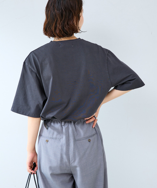 B.C STOCK(ベーセーストック)の「ウェーブエンブロイダリーTシャツ(Tシャツ/カットソー・メンズ・ブラック/ネイビー/アイボリー・LARGE/MEDIUM)」の10枚目の写真