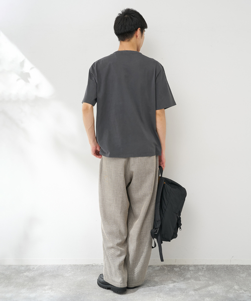 B.C STOCK(ベーセーストック)の「ウェーブエンブロイダリーTシャツ(Tシャツ/カットソー・メンズ・ブラック/ネイビー/アイボリー・LARGE/MEDIUM)」の13枚目の写真