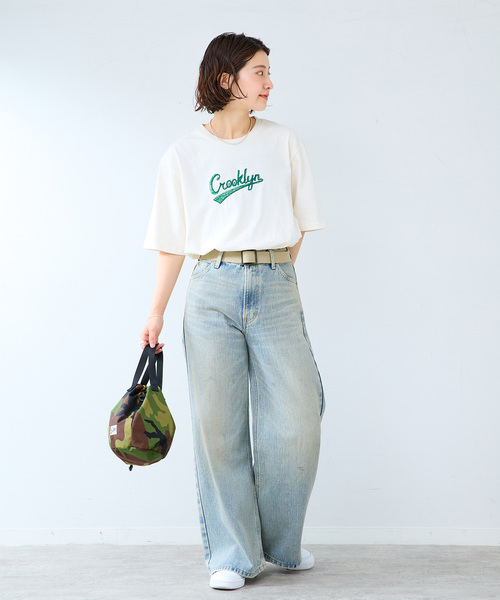 B.C STOCK(ベーセーストック)の「ウェーブエンブロイダリーTシャツ(Tシャツ/カットソー・メンズ・ブラック/ネイビー/アイボリー・LARGE/MEDIUM)」の19枚目の写真