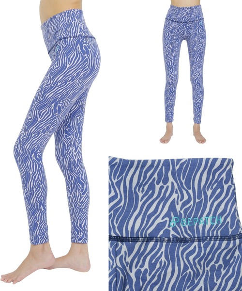 OLD BETTY'S（オールドベティーズ）の「BEPATCH ﾖｶﾞﾊﾟﾝﾂ (ﾊｲｳｴｽﾄ柄)（レギンス/スパッツ・レディース・黄緑系/グリーン/ブルー/ターコイズブルー/ベージュ/ローズ系1・FREE）」の5枚目の写真