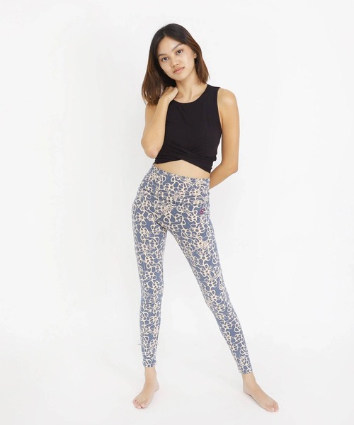 OLD BETTY'S（オールドベティーズ）の「BEPATCH ﾖｶﾞﾊﾟﾝﾂ (ﾊｲｳｴｽﾄ柄)（レギンス/スパッツ・レディース・黄緑系/グリーン/ブルー/ターコイズブルー/ベージュ/ローズ系1・FREE）」の10枚目の写真