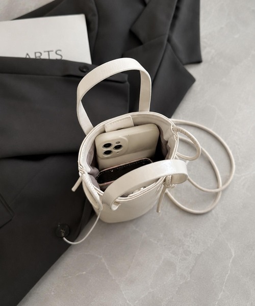 TONE SELECT GOODS(トーンセレクトグッズ)の「LESRIRE/ 2WAYミニショルダーバッグ 軽量スマホショルダー L9390(ショルダーバッグ・レディース・ホワイト/ブラック/ピンク・FREE)」の11枚目の写真