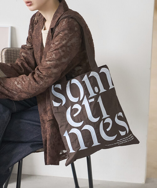 Firsthand(ファーストハンド)の「Firsthand/ファーストハンド Embroidered Message Tote【限定展開】 / 刺繍 メッセージ メッセージ トート(トートバッグ・レディース・イエロー/ピンク/ネイビー/ブラウン・ONE SIZE)」の11枚目の写真