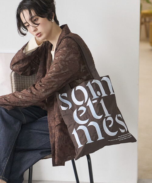 Firsthand(ファーストハンド)の「Firsthand/ファーストハンド Embroidered Message Tote【限定展開】 / 刺繍 メッセージ メッセージ トート(トートバッグ・レディース・イエロー/ピンク/ネイビー/ブラウン・ONE SIZE)」の13枚目の写真