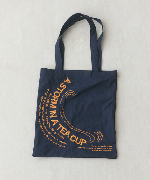 Firsthand(ファーストハンド)の「Firsthand/ファーストハンド Embroidered Message Tote【限定展開】 / 刺繍 メッセージ メッセージ トート(トートバッグ・レディース・イエロー/ピンク/ネイビー/ブラウン・ONE SIZE)」の6枚目の写真