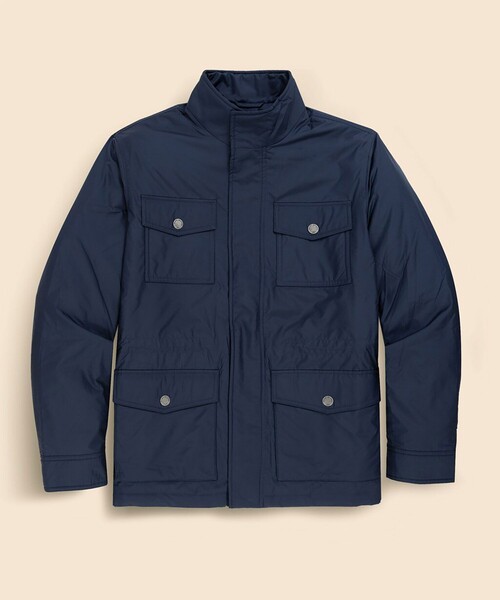BROOKS BROTHERS(ブルックスブラザーズ)の「ポリエステル ライトウェイトフィル フィールドジャケット(ミリタリージャケット・メンズ・ネイビー/オリーブ・SMALL/LARGE/MEDIUM)」の1枚目の写真
