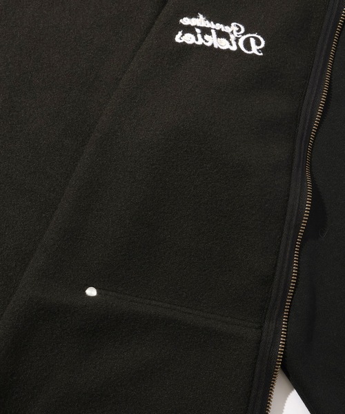 Dickies(ディッキーズ)の「【GENUINE DICKIES/ジェニュインディッキーズ】フードファー裏起毛ワンポイントロゴ刺繍フルZIPパーカー(パーカー・メンズ・ブラック/カモフラージュ/オートミール・M/L/XL)」の12枚目の写真