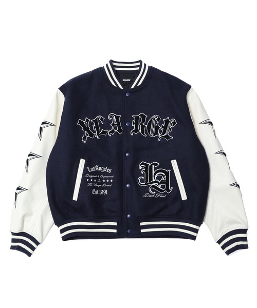 XLARGE(エクストララージ)の「VARSITY JACKET(ブルゾン・メンズ・アッシュ/ブラウン/ネイビー/ブラック・L/XL/M/S)」の4枚目の写真