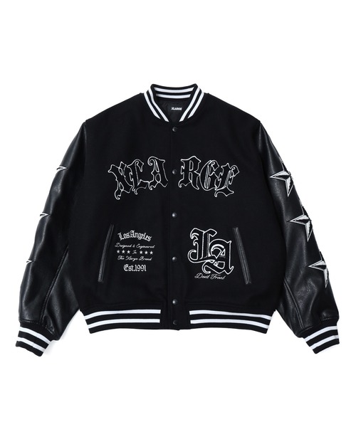 XLARGE(エクストララージ)の「VARSITY JACKET(ブルゾン・メンズ・アッシュ/ブラウン/ネイビー/ブラック・L/XL/M/S)」の1枚目の写真