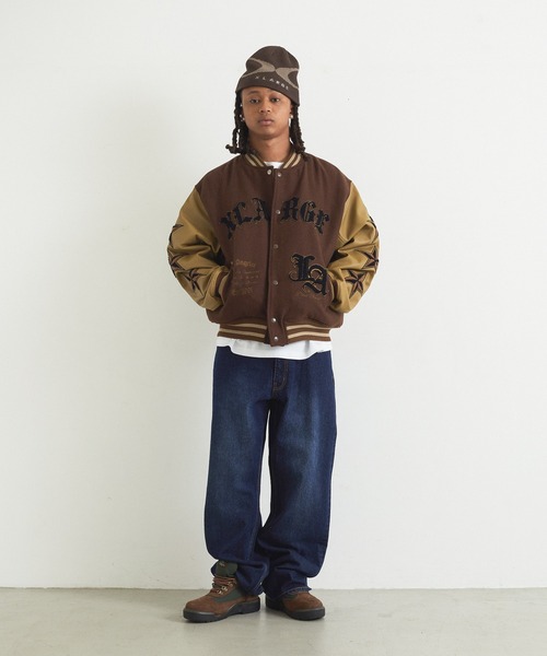 XLARGE(エクストララージ)の「VARSITY JACKET(ブルゾン・メンズ・アッシュ/ブラウン/ネイビー/ブラック・L/XL/M/S)」の5枚目の写真