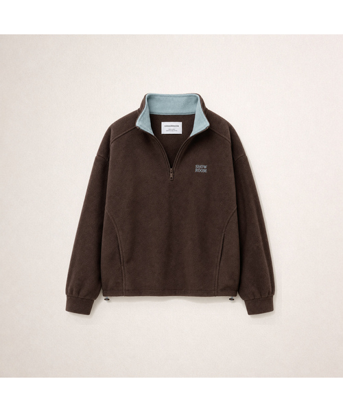 320SHOWROOM(320ショールーム)の「ツートーンフリースハーフジッププルオーバー ブラウン(Tシャツ/カットソー・レディース・ブラウン・FREE)」の1枚目の写真