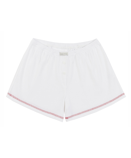 MISTIC MOON（ミスティック・ムーン）の「オーバーステッチショーツ (4カラー)（その他パンツ・レディース・ピンク/ブルー/ブラック/ホワイト・FREE）」の2枚目の写真
