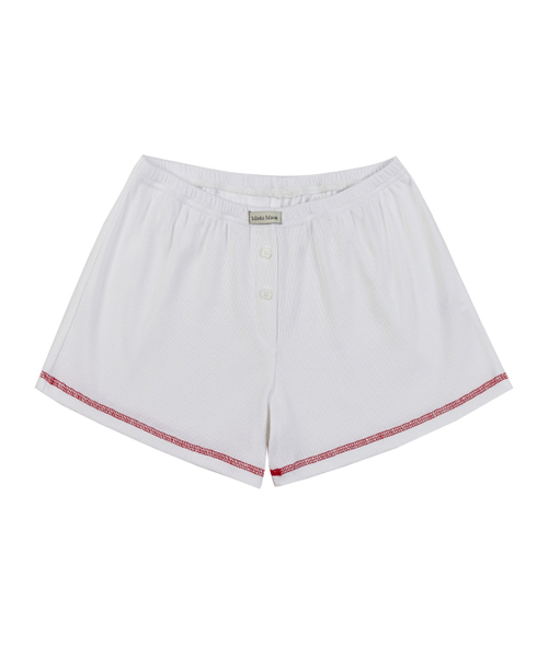 MISTIC MOON（ミスティック・ムーン）の「オーバーステッチショーツ (4カラー)（その他パンツ・レディース・ピンク/ブルー/ブラック/ホワイト・FREE）」の8枚目の写真
