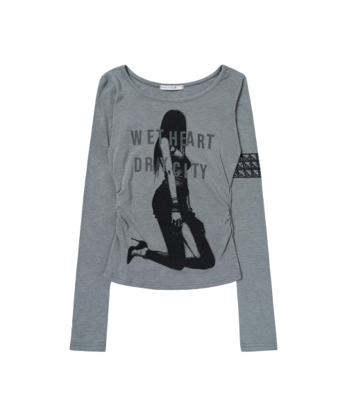 FANCY CLUB（ファンシークラブ）の「ドライシティロングスリーブ (HEATHER BLUE) F26ZB529（Tシャツ/カットソー・レディース・その他・FREE）」の7枚目の写真
