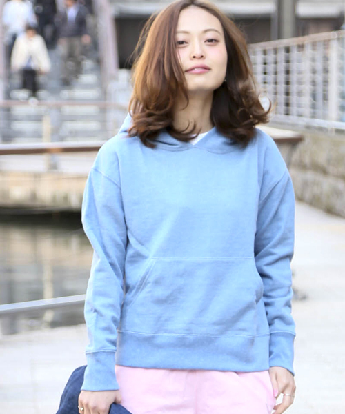 Denime（ドゥニーム）の「INDIGOLIKE SWEAT PARKA/インディゴライクスウェットパーカー（パーカー・レディース・ネイビー/ブルー・FREE）」の22枚目の写真