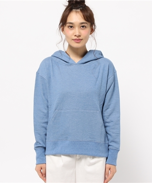 Denime（ドゥニーム）の「INDIGOLIKE SWEAT PARKA/インディゴライクスウェットパーカー（パーカー・レディース・ネイビー/ブルー・FREE）」の16枚目の写真