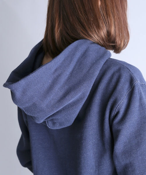 Denime（ドゥニーム）の「INDIGOLIKE SWEAT PARKA/インディゴライクスウェットパーカー（パーカー・レディース・ネイビー/ブルー・FREE）」の8枚目の写真