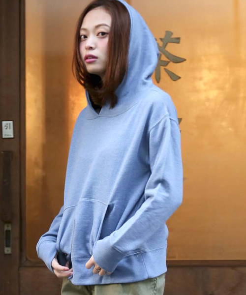 Denime（ドゥニーム）の「INDIGOLIKE SWEAT PARKA/インディゴライクスウェットパーカー（パーカー・レディース・ネイビー/ブルー・FREE）」の18枚目の写真