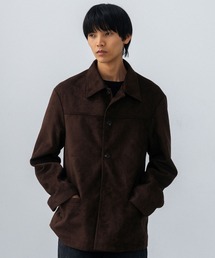 LURAKU（ルラク）の「【LURAKU】Synthetic Suede Coverall Jacket / シンセティックスエードカバーオールジャケット（カバーオール）」