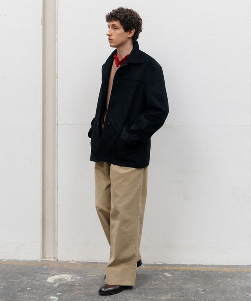 LURAKU(ルラク)の「【LURAKU】Synthetic Suede Coverall Jacket / シンセティックスエードカバーオールジャケット(カバーオール・メンズ・ブラック/ブラウン・LARGE/MEDIUM/SMALL)」の17枚目の写真