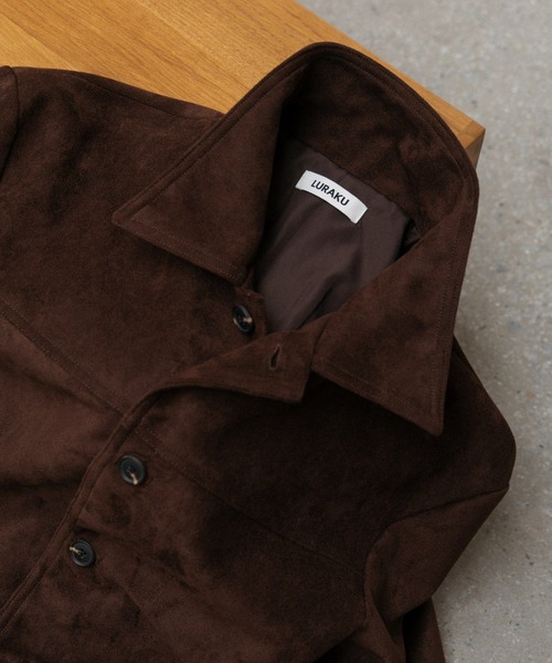 LURAKU(ルラク)の「【LURAKU】Synthetic Suede Coverall Jacket / シンセティックスエードカバーオールジャケット(カバーオール・メンズ・ブラック/ブラウン・LARGE/MEDIUM/SMALL)」の21枚目の写真