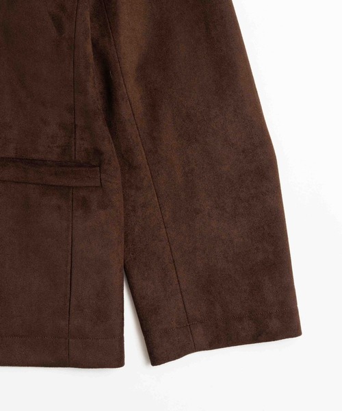 LURAKU(ルラク)の「【LURAKU】Synthetic Suede Coverall Jacket / シンセティックスエードカバーオールジャケット(カバーオール・メンズ・ブラック/ブラウン・LARGE/MEDIUM/SMALL)」の15枚目の写真