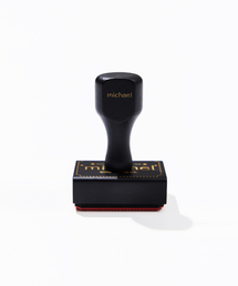 MICHAEL1991（ミカエル1991）の「ロゴスタンプ, ブラック（ステーショナリー）」