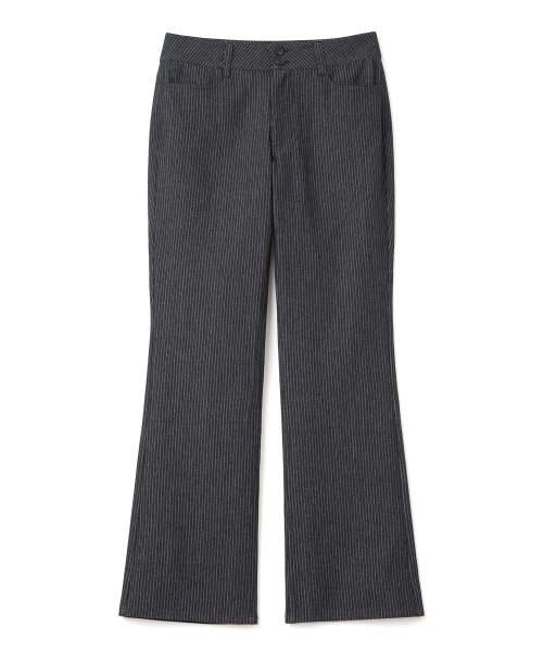 MILLO WOMEN（ミロウーマン）の「ストライプフレアパンツ[ブラック]（その他パンツ・レディース・その他・SMALL/MEDIUM）」の2枚目の写真