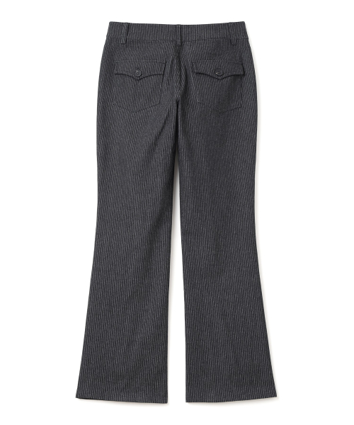 MILLO WOMEN（ミロウーマン）の「ストライプフレアパンツ[ブラック]（その他パンツ・レディース・その他・SMALL/MEDIUM）」の3枚目の写真