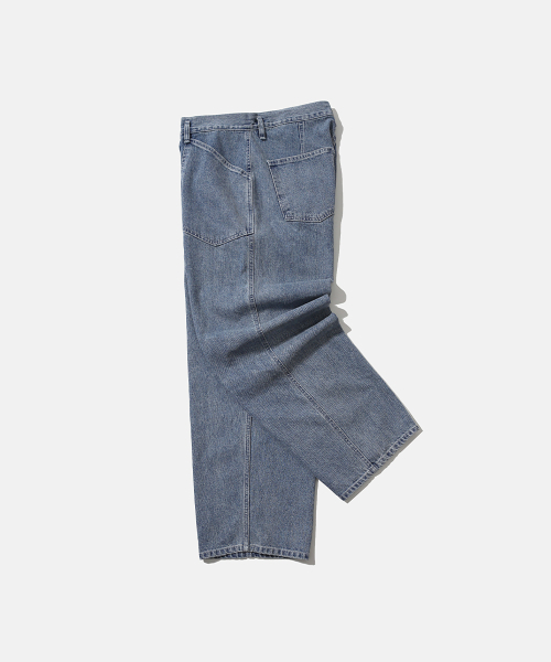 MOIF(モイフ)の「ワイド M35 デニムパンツ / ブリーチドインディゴ(デニムパンツ・メンズ・その他・1(S)/2(M)/3(L))」の2枚目の写真