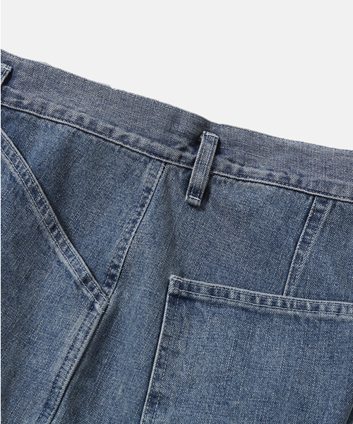 MOIF(モイフ)の「ワイド M35 デニムパンツ / ブリーチドインディゴ(デニムパンツ・メンズ・その他・1(S)/2(M)/3(L))」の8枚目の写真