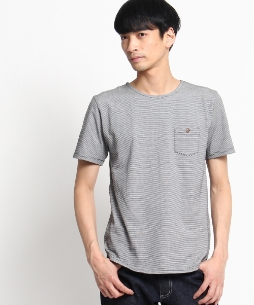 THE SHOP TK （ザ ショップ ティーケー ）の「ラウンド裾プルオーバー（Tシャツ/カットソー・メンズ・グレー/ブラック・02/03/04）」の5枚目の写真