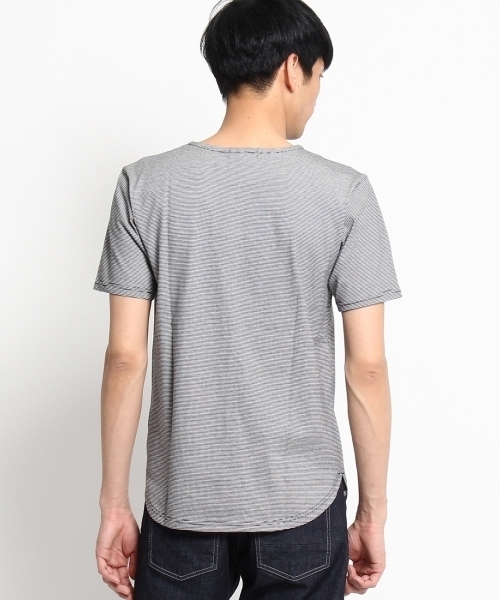 THE SHOP TK （ザ ショップ ティーケー ）の「ラウンド裾プルオーバー（Tシャツ/カットソー・メンズ・グレー/ブラック・02/03/04）」の7枚目の写真