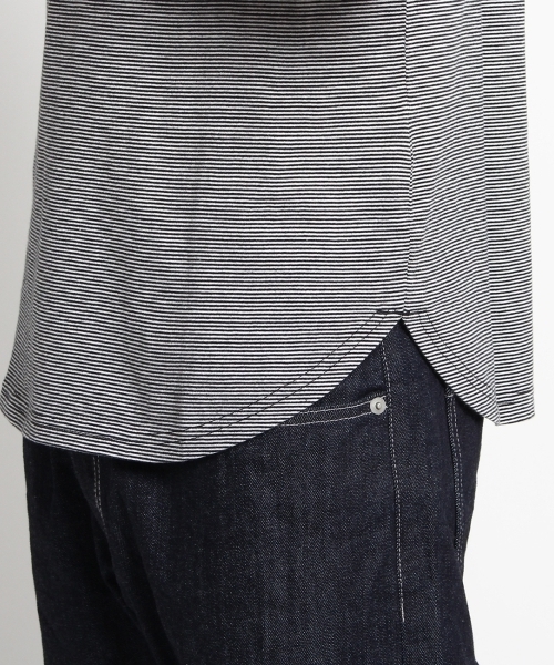 THE SHOP TK （ザ ショップ ティーケー ）の「ラウンド裾プルオーバー（Tシャツ/カットソー・メンズ・グレー/ブラック・02/03/04）」の3枚目の写真