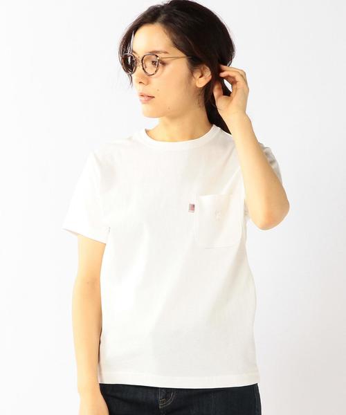 coen（コーエン）の「USAコットンポケットTシャツ（Tシャツ/カットソー・レディース・ホワイト/オレンジ/ロイヤルブルー/ネイビー・LARGE/MEDIUM）」の5枚目の写真
