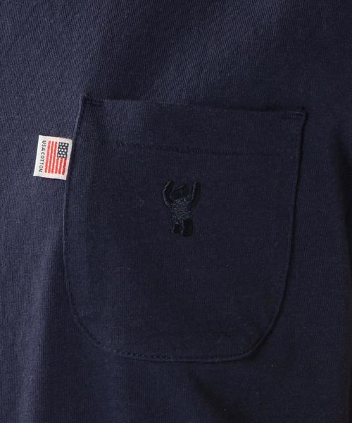coen（コーエン）の「USAコットンポケットTシャツ（Tシャツ/カットソー・レディース・ホワイト/オレンジ/ロイヤルブルー/ネイビー・LARGE/MEDIUM）」の22枚目の写真