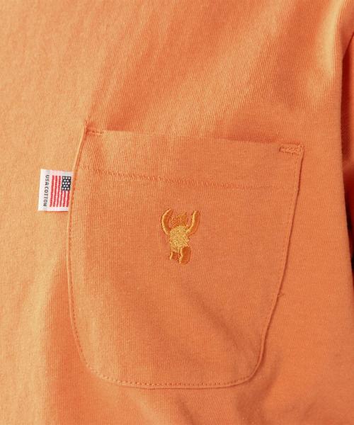 coen（コーエン）の「USAコットンポケットTシャツ（Tシャツ/カットソー・レディース・ホワイト/オレンジ/ロイヤルブルー/ネイビー・LARGE/MEDIUM）」の13枚目の写真
