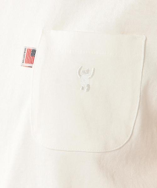 coen（コーエン）の「USAコットンポケットTシャツ（Tシャツ/カットソー・レディース・ホワイト/オレンジ/ロイヤルブルー/ネイビー・LARGE/MEDIUM）」の8枚目の写真