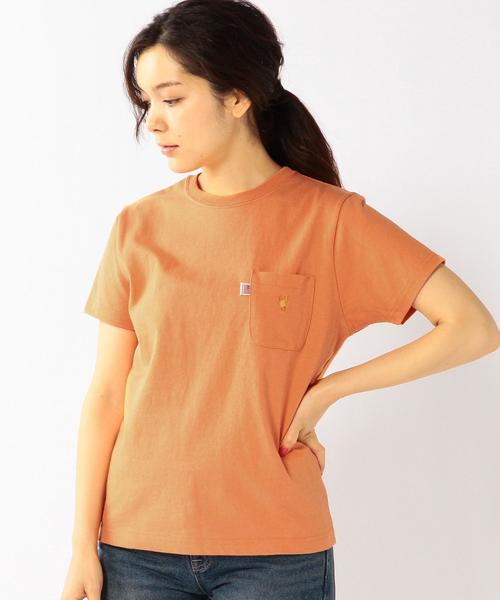 coen（コーエン）の「USAコットンポケットTシャツ（Tシャツ/カットソー・レディース・ホワイト/オレンジ/ロイヤルブルー/ネイビー・LARGE/MEDIUM）」の9枚目の写真