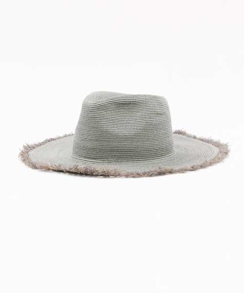 GLOBAL WORK（グローバルワーク）の「フリンジツバヒロハット/710496（ハット・レディース・ダークグレー/ホワイト/ダークブラウン・FREE）」の3枚目の写真