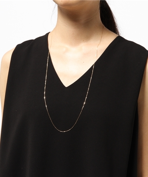 agete（アガット）の「K10ネックレスチェーン（ネックレス・レディース・ゴールド・FREE）」の2枚目の写真