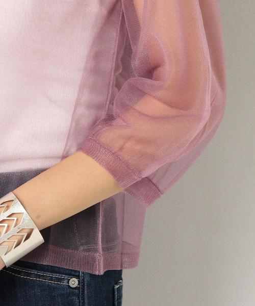 Another Edition（アナザーエディション）の「シースループルオーバー/AEMBC Ny/P シースルー PO◆（Tシャツ/カットソー・レディース・ブラック/ベージュ/ライラック・FREE）」の10枚目の写真