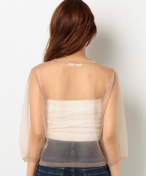 Another Edition（アナザーエディション）の「シースループルオーバー/AEMBC Ny/P シースルー PO◆（Tシャツ/カットソー・レディース・ブラック/ベージュ/ライラック・FREE）」の5枚目の写真