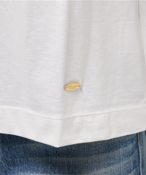 BLUE LABEL CRESTBRIDGE（ブルーレーベルクレストブリッジ）の「ボウタイ付き　プルオーバー（Tシャツ/カットソー・レディース・ネイビー/オフホワイト/チャコールグレー/ピンク・38）」の11枚目の写真