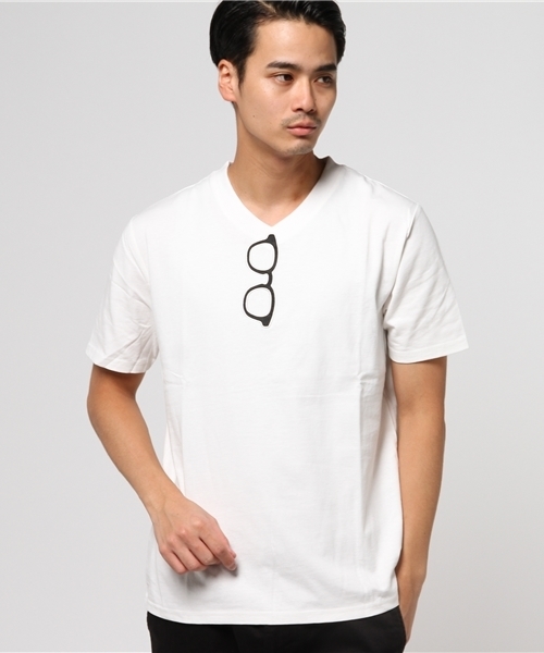 Ciaopanic Typy チャオパニックティピー の メガネvネックtシャツ Tシャツ カットソー Wear