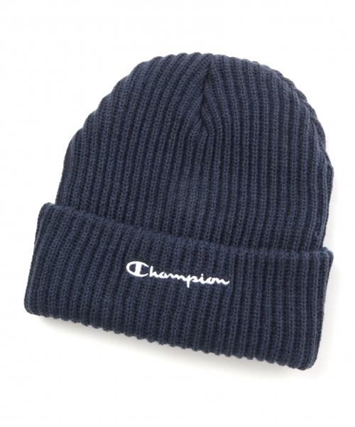 Champion（チャンピオン）の「【Champion】別注刺繍リブワッチ/736841（ニットキャップ/ビーニー・メンズ・グレー系その他/ブラック/マスタード/ネイビー・FREE）」の3枚目の写真