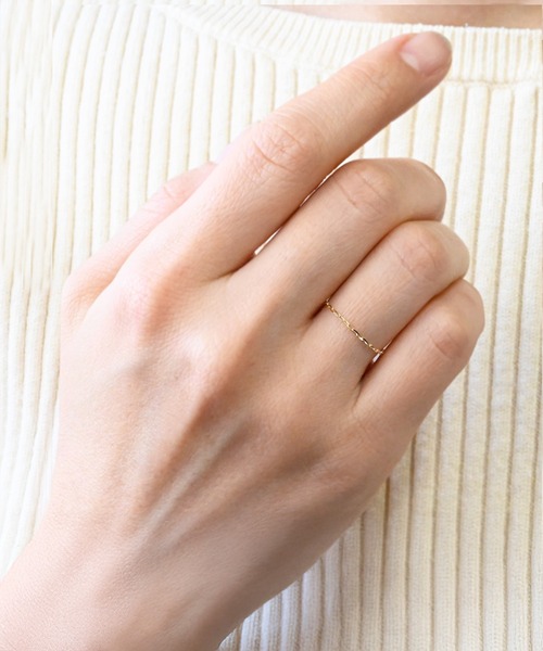 sowi(ソーイ)の「K10 シンプルチェーンコレクション リング 1・5・6(リング・レディース・その他1/その他2/その他3・フリ-)」の8枚目の写真