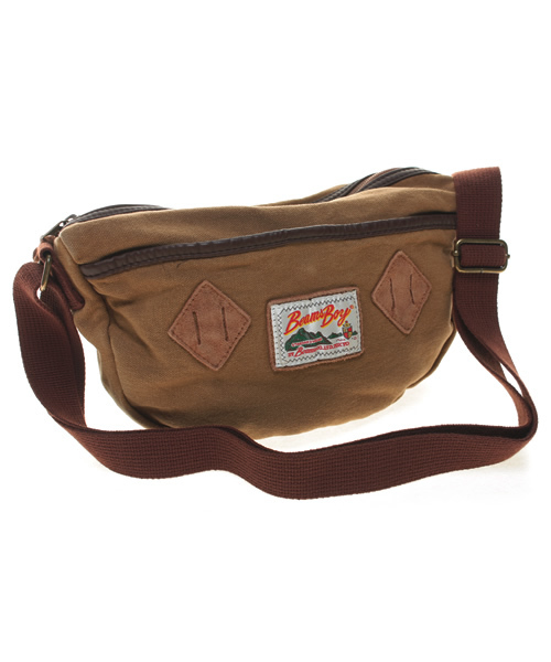 BEAMS BOY(ビームスボーイ)の「BEAMS BOY / ウォッシュキャンバス ミニショルダー(ショルダーバッグ・レディース・ライトブラウン/レッド/ネイビー・ONE SIZE)」の2枚目の写真