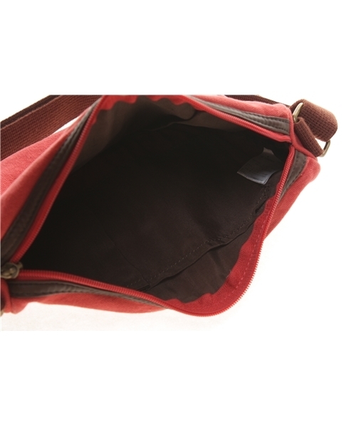 BEAMS BOY(ビームスボーイ)の「BEAMS BOY / ウォッシュキャンバス ミニショルダー(ショルダーバッグ・レディース・ライトブラウン/レッド/ネイビー・ONE SIZE)」の9枚目の写真