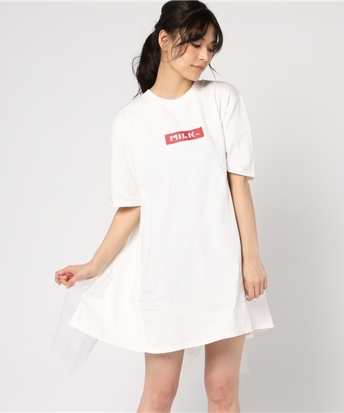 Milkfed Milkfed コラボ バックチュールtワンピ Wear